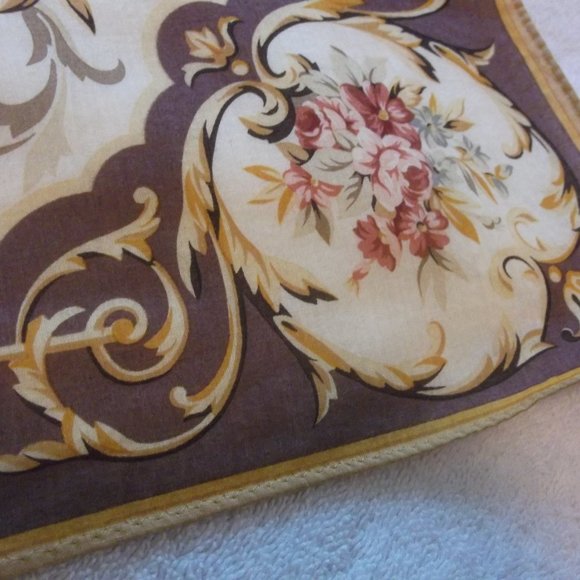 Vintage Japanese Rose Handkerchief Fine Cotton - Picture 4 of 6